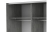 Šatníková skriňa Carlos 150/61 2D, šedý betón, 150 cm