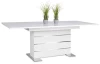 Rozkladací jedálenský stôl Manto 160x90 cm, biely