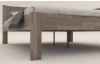 Rohová posteľ so zástenou vpravo Fava P 180x200 cm, šedý buk