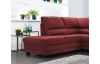 ohová sedacia súprava Nebolo, červená látka, ľavý roh