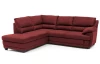 ohová sedacia súprava Nebolo, červená látka, ľavý roh