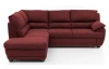 ohová sedacia súprava Nebolo, červená látka, ľavý roh