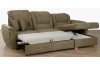 Rohová sedacia súprava Ontario, olivovo zelená látka, pravý roh