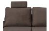 Rohová sedacia súprava Chivas 2A, hnedá látka, pravý roh