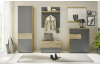 Predsieňový šatníkový panel Milan, dub artisan/šedá