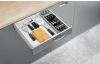 Organizér na príbory UniFit 40-49 cm, šedý