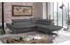Rohová sedacia súprava Estelle, dymovo šedá látka, pravý roh