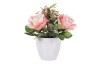 Umelá kvetina Ruža v kvetináči, ružová