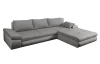 Rohová sedacia súprava Bono, stredne šedá látka