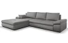 Rohová sedacia súprava Bono, stredne šedá látka
