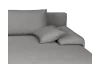 Rohová sedacia súprava Bono, stredne šedá látka
