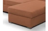 Sedacia súprava Mistic, terracota látka, tvar U
