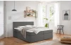Posteľ boxspring Aston 180x200 cm, stredne šedá látka