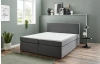 Posteľ boxspring Aston 180x200 cm, stredne šedá látka