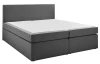 Posteľ boxspring Aston 180x200 cm, stredne šedá látka