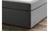 Posteľ boxspring Aston 180x200 cm, stredne šedá látka
