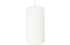 Valcové sviečky (4 ks) biela, 10 cm