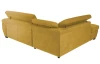 Rohová sedacia súprava Speedway, žltá látka, ľavý roh