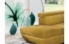 Rohová sedacia súprava Speedway, žltá látka, ľavý roh