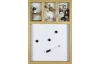 Fotorámik pre 3 ks, magnetická tabuľa 33x48x2,5 cm