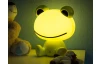 Detská LED stolná lampa Žaba, zelená