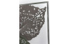 Kovová nástenná dekorácia v ráme Farebné listy, 50x90 cm
