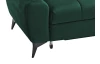 Rohová sedacia súprava Paris, tmavo zelená látka, pravý roh