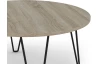 Okrúhly konferenčný stolík Prado 80 cm, dub sonoma