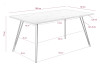 Jedálenský stôl Oksana 160x90 cm, cínový dub