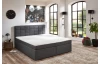 Posteľ boxspring s osvetlením Fargo 180x200 cm, šedá látka
