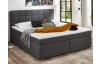 Posteľ boxspring s osvetlením Fargo 180x200 cm, šedá látka