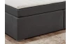 Posteľ boxspring s osvetlením Fargo 180x200 cm, šedá látka