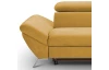 Rohová sedacia súprava Estelle, žltá látka, pravý roh