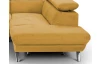 Rohová sedacia súprava Estelle, žltá látka, pravý roh