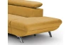Rohová sedacia súprava Estelle, žltá látka, pravý roh