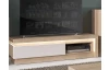 TV skrinka Lyon, dub riviera/biely lesk, s osvetlením