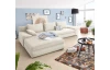 Rohová sedacia súprava Bono, krémová látka