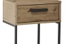 Nočný stolík s 1 zásuvkou Suna, dub artisan