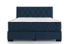 Posteľ Reve 160x200 cm, námornícka modrá látka