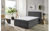 Posteľ boxspring Aston 120x200 cm, antracitovo šedá látka