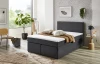 Posteľ boxspring Aston 120x200 cm, antracitovo šedá látka