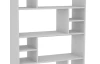 Vysoký regál/knihovňa Sten, biely / sivý betón