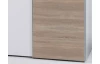 Šatníková skriňa Puls, biela/dub sonoma