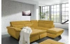 Rohová sedacia súprava Speedway, žltá látka, pravý roh