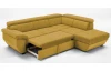 Rohová sedacia súprava Speedway, žltá látka, pravý roh