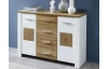 Komoda so zásuvkami Materio, dub/biela