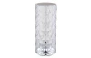Stolová LED lampa Gixi 21 cm, imitácia krištáľov