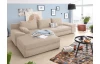 Rohová sedacia súprava Bono, béžová látka