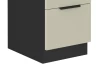 Dolná zásuvková kuchynská skrinka Arona 40 cm, kašmírová/čierna