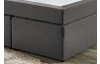 Posteľ boxspring Aston 120x200 cm, stredne šedá látka